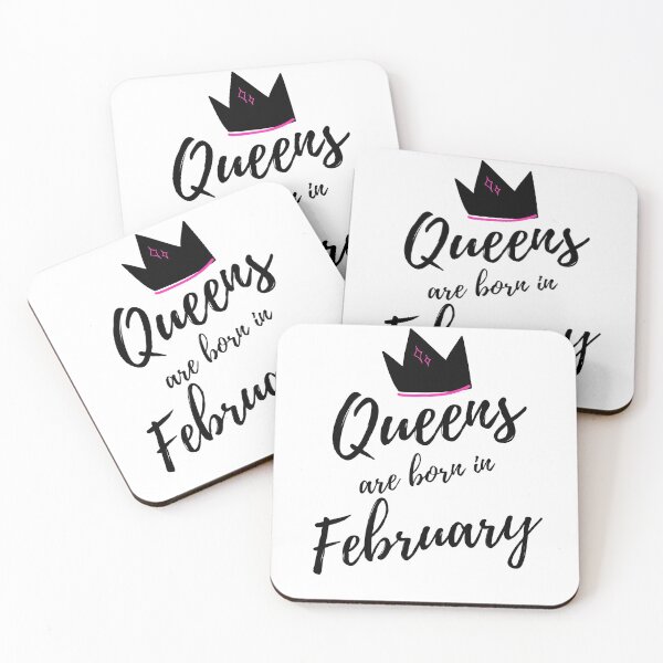 Item preview, Queens are born in February. Happy Birthday! designed and sold by That Cheeky Tee.