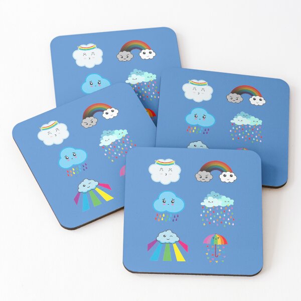 Item preview, Kawaii Cloud Rainbow Colorful Rain designed and sold by Mariano Topno.
