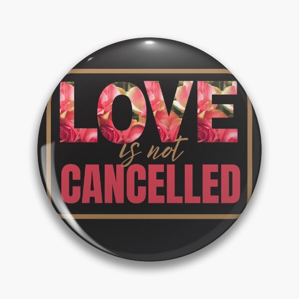 Item preview, LOVE IS NOT CANCELLED FLORAL LETTERD TSHIRT AND MERCH designed and sold by JaylaStarr.