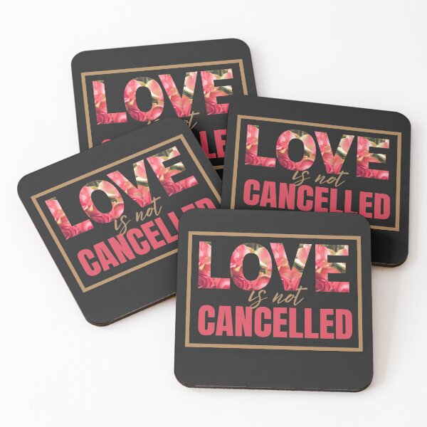 Item preview, LOVE IS NOT CANCELLED FLORAL LETTERD TSHIRT AND MERCH designed and sold by JaylaStarr.