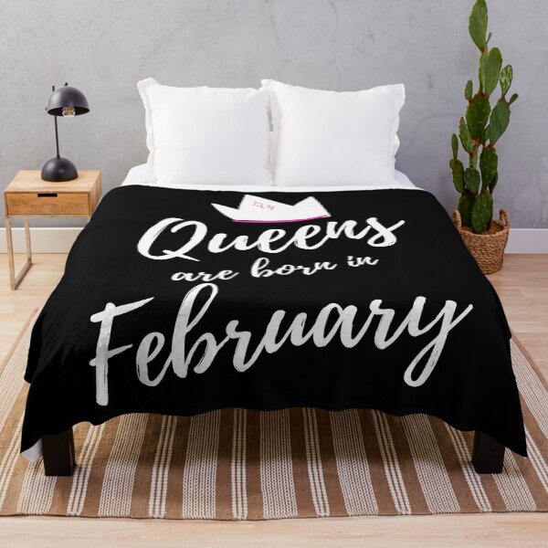 Item preview, Queens are born in February. Happy Birthday! designed and sold by That Cheeky Tee.