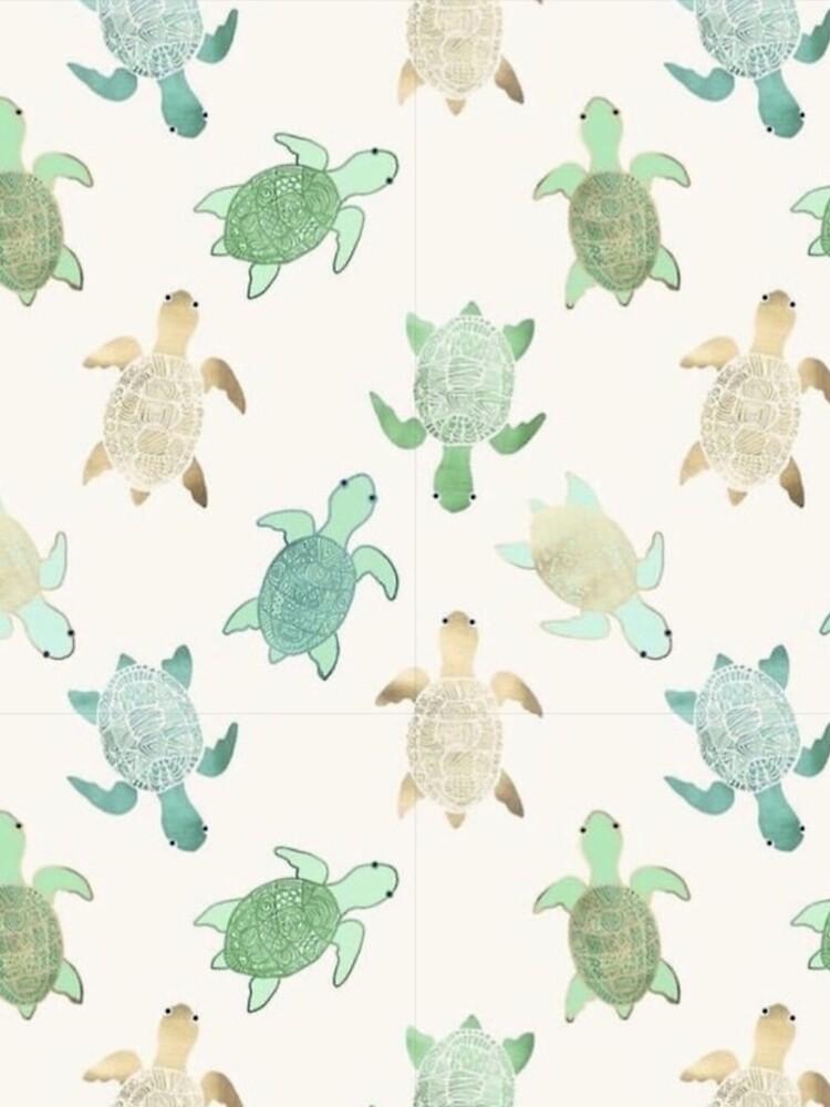 Discover Turtle Watercolor Motif Leggings