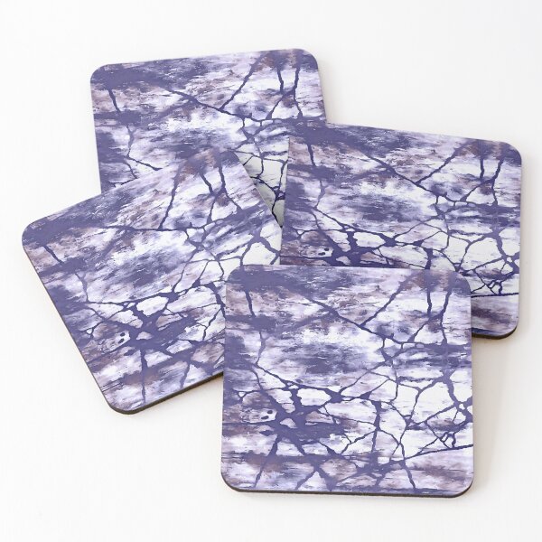Item preview, Ink Blue Fractures Abstract Art designed and sold by taiche.