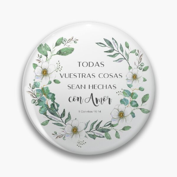 Item preview, Todas vuestras cosas sean hechas con amor Spanish bible verse, 1 corintios 16 designed and sold by latiendadearyam.