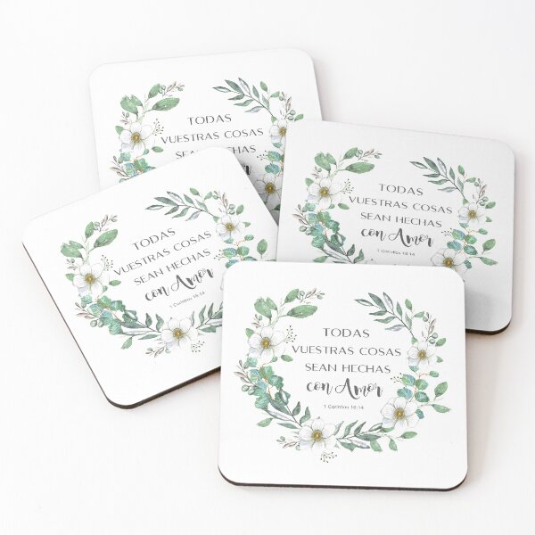 Item preview, Todas vuestras cosas sean hechas con amor Spanish bible verse, 1 corintios 16 designed and sold by latiendadearyam.
