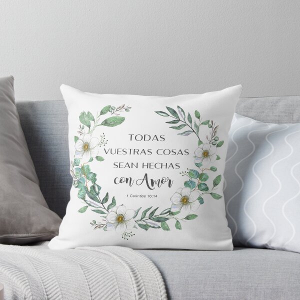 Item preview, Todas vuestras cosas sean hechas con amor Spanish bible verse, 1 corintios 16 designed and sold by latiendadearyam.