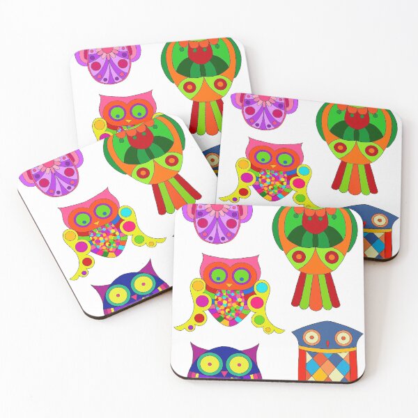 Item preview, Colourful Owls designed and sold by zenzooart.