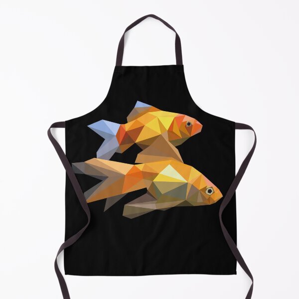 Item preview, Goldfish in polygonal style. Geometric fish. A couple of fish. designed and sold by Verpax.