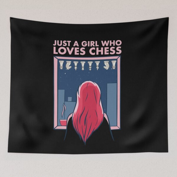 Item preview, Just A Girl Who Loves Chess Game designed and sold by MarinoLeila.