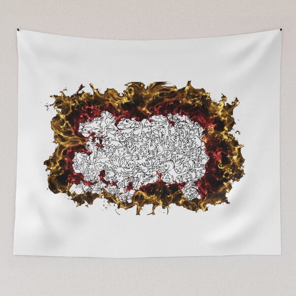 Item preview, Flaming doodle designed and sold by davidfraser.