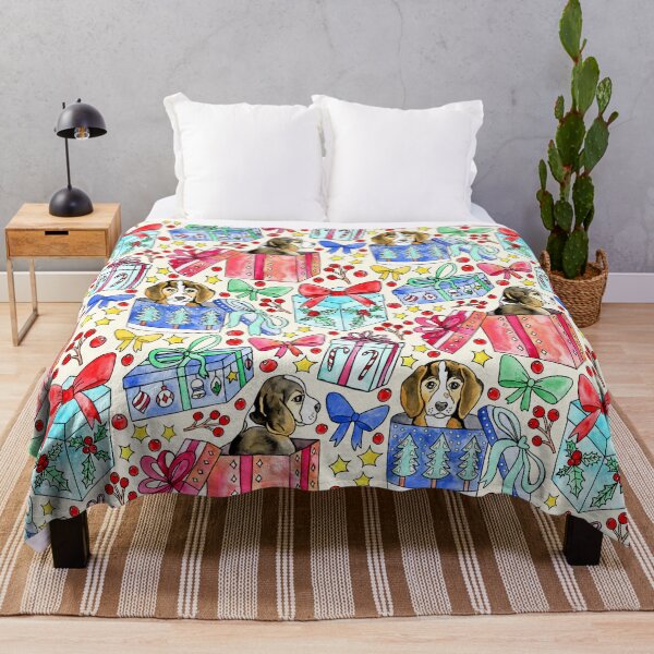 Item preview, Beagles, Boxes & Bows on Cream designed and sold by Tangerine-Tane.
