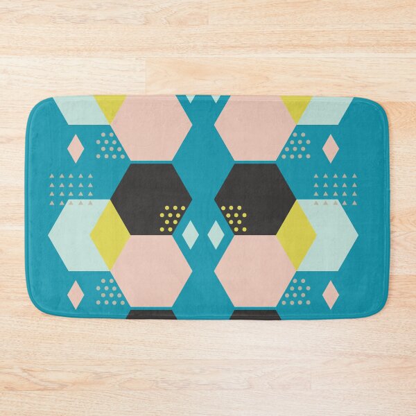 Item preview, Bluish Black Hexagonal Abstract designed and sold by BhavyaBathla.