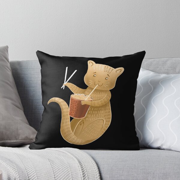 Item preview, Ferret eating noodles designed and sold by jasmineberry.