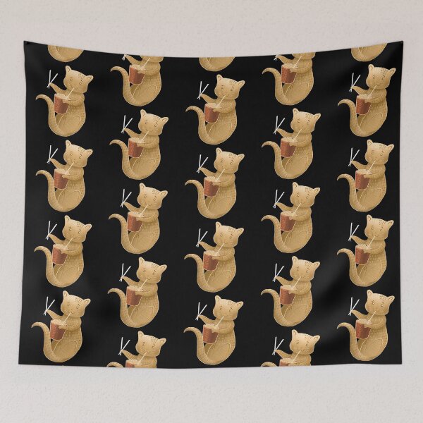 Item preview, Ferret eating noodles designed and sold by jasmineberry.