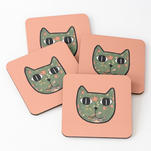 Item preview, Funky Decoupage Cat designed and sold by hollyferguson.