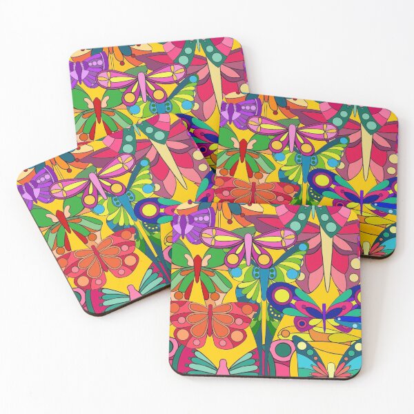 Item preview, Butterfly collage yellow designed and sold by zenzooart.