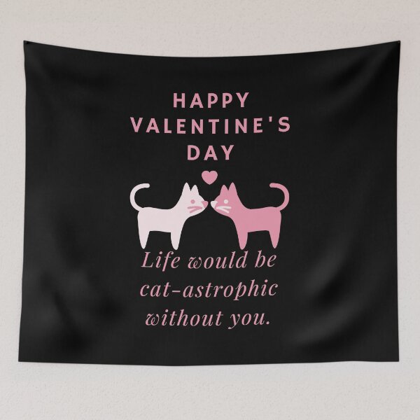 Item preview, Funny Valentine - Cat Pun designed and sold by StephenMollie.