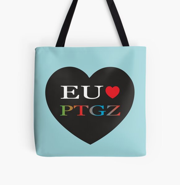 Eu Amo PTGZ Bolsa estampada de tela