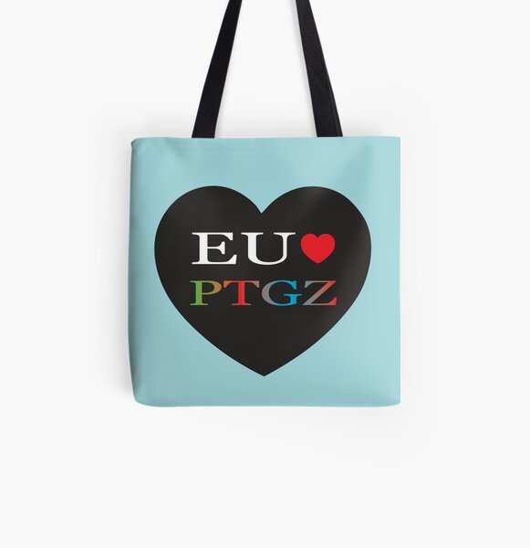 Eu Amo PTGZ Bolsa estampada de tela