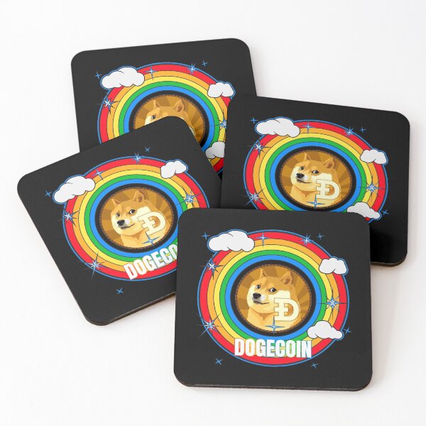 Item preview, Dogecoin DOGE Cryptocurrency - Rainbow designed and sold by Bitcoin-Fashion.