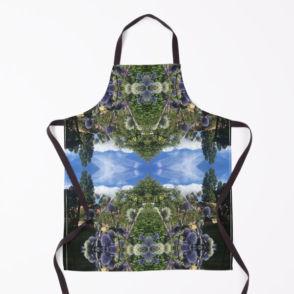 Item preview, Summertime Botanical, Sea Holly Sky Folly - Lilac to Brilliant Blue and Green designed and sold by RoseAromas.