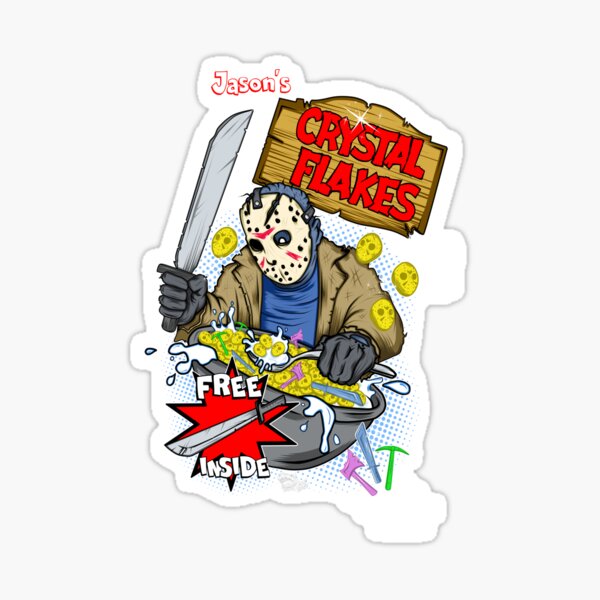 Jason's Crystal Flakes Sticker