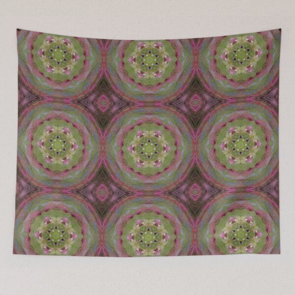 Artikelvorschau, Kaleidoscope Star Flower - Oriental Floral Pink Blue Green Mandala entworfen und verkauft von gphotobox.