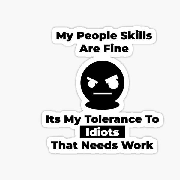 Its My Tolerance Sticker