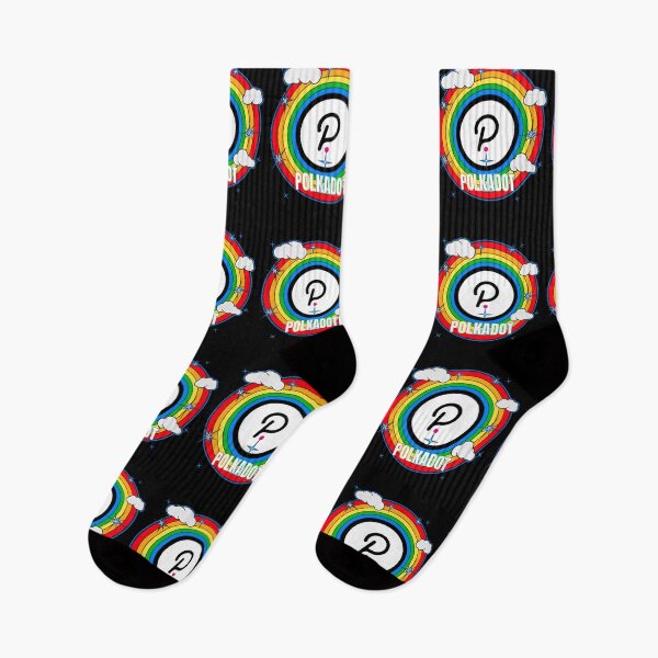 Artikelvorschau, Polkadot DOT Cryptocurrency - Regenbogen entworfen und verkauft von Bitcoin-Fashion.