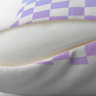 Alternate view of Blue and Purple Checkered Pattern Floor Pillow