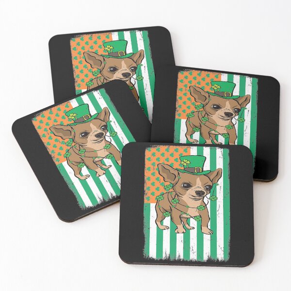Item preview, Chihuahua Dog Leprechaun USA Irish Flag St Patrick's Day designed and sold by JohnnyBench73.