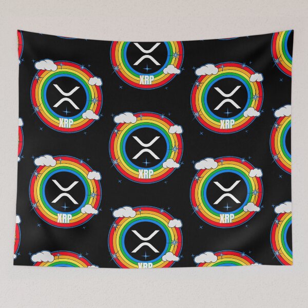 Artikelvorschau, Ripple XRP Cryptocurrency - Regenbogen entworfen und verkauft von Bitcoin-Fashion.