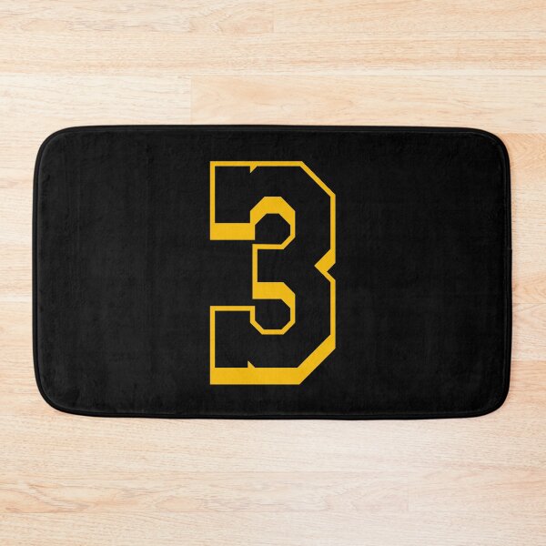 Item preview, 3 Yellow Number Three Black Basketball Sports Jersey designed and sold by elhefe.