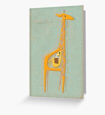 Ange the pregnant giraffe Greeting Card
