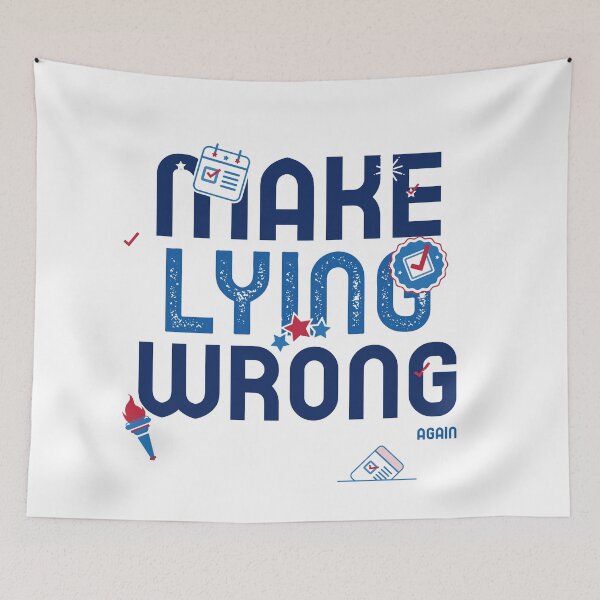 Item preview, Make lying wrong again designed and sold by The Full Cart.