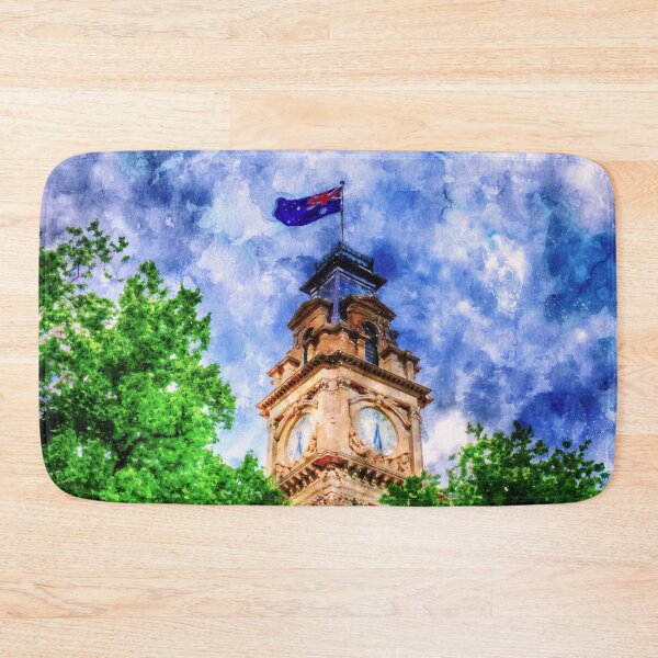 Item preview, Historic Town Hall Clocktower Watercolor designed and sold by Steven Jodoin.