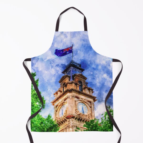 Item preview, Historic Town Hall Clocktower Watercolor designed and sold by Steven Jodoin.