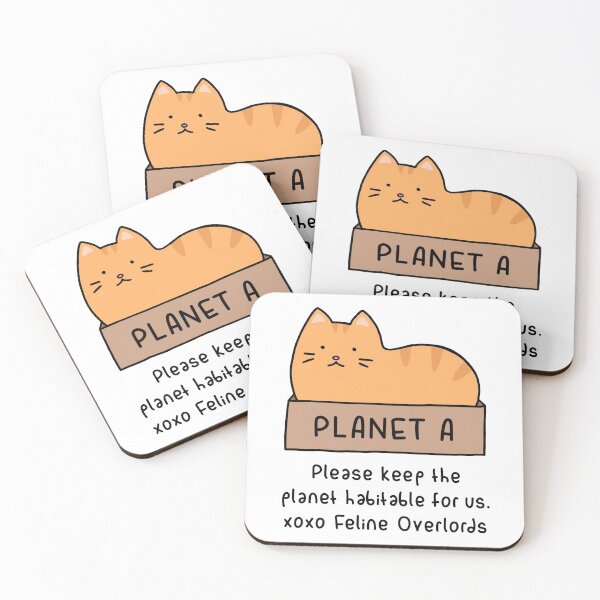 Item preview, Orange Cat - Habitable Planet (Black Text)  designed and sold by ImperfectLife.