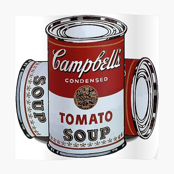 Tomato Andy Warhol Pop Soup Campbell Campbells Posters Redbubble