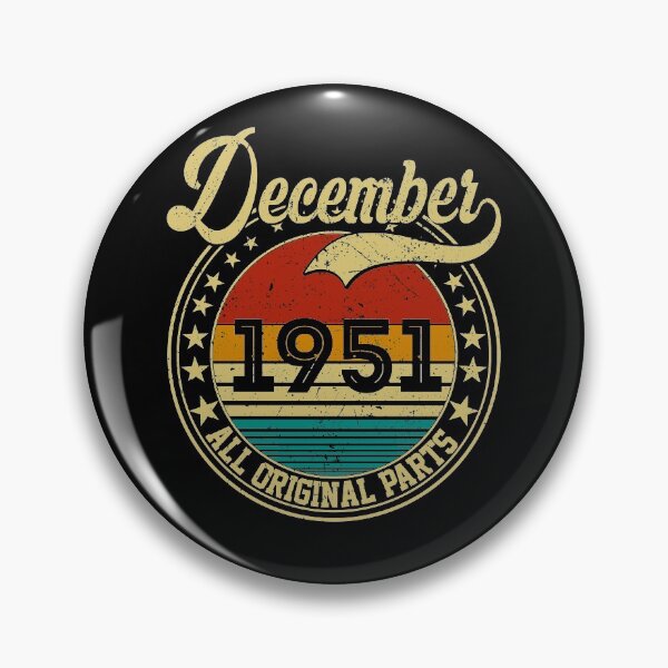 Item preview, Vintage December 1951 All Original Parts Born in December 1951 70th Birthday Gift 70 Years Old designed and sold by MN-Shop0123.