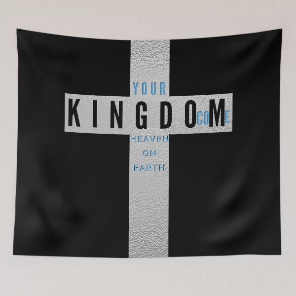 Item preview, Christian Cross with Your Kingdom Come - Heaven On Earth. designed and sold by TheKingdomAttic.