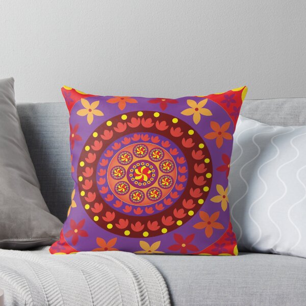 Item preview, Artistic Floral in Round  designed and sold by ModernOUTFITS.