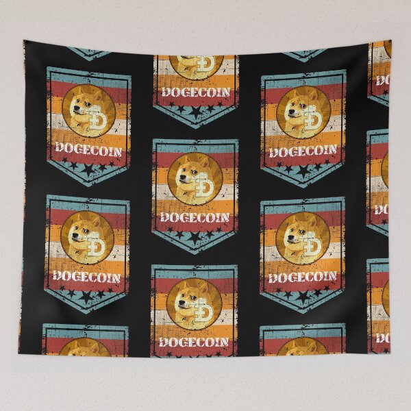 Item preview, Dogecoin DOGE Cryptocurrency Military Grunge designed and sold by Bitcoin-Fashion.
