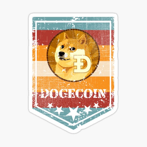 Artikel-Vorschau von Dogecoin DOGE Cryptocurrency Military Grunge, designt und verkauft von Bitcoin-Fashion.