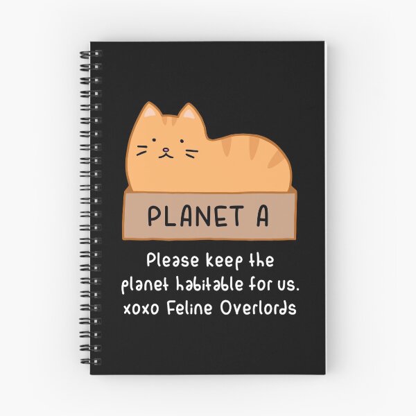 Item preview, Orange Cat - Habitable Planet (White Text)  designed and sold by ImperfectLife.
