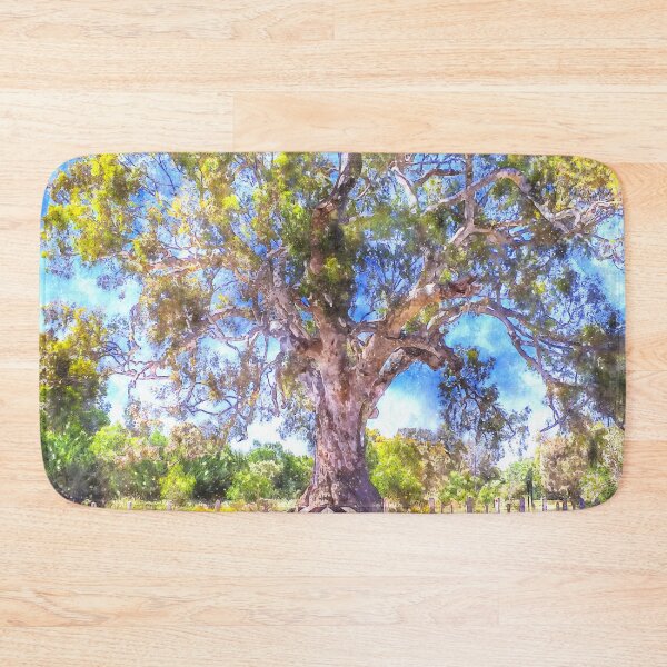 Item preview, The Old River Red Gum Tree in Guildford Victoria Watercolor designed and sold by Steven Jodoin.