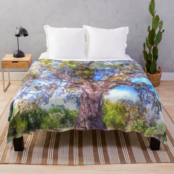 Item preview, The Old River Red Gum Tree in Guildford Victoria Watercolor designed and sold by Steven Jodoin.