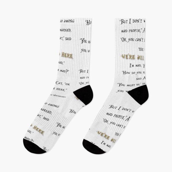Item preview, We're all mad here - gold designed and sold by peggieprints.