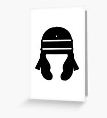 Tarjeta de felicitación roman helmet sword italia spada fencing