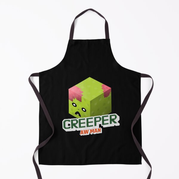 Item preview, Creeper Aw Man - with green zombie illustration designed and sold by SocialStreet.